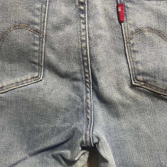 Levi's 724 High Rise Straight Jeans - Distressed Denim - Size 27 - Picture 15 of 16